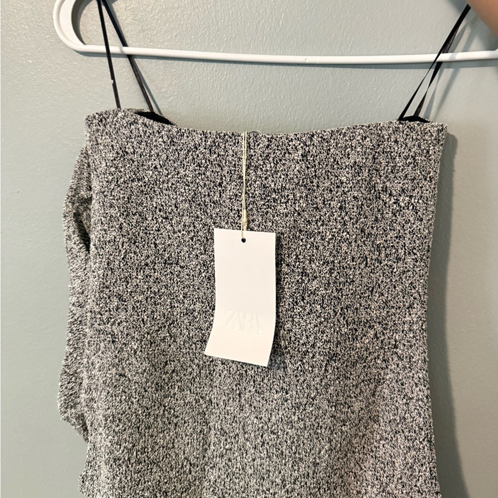 ZARA BOUCLÉ BANDEAU TOP NWT S - Picture 4 of 6
